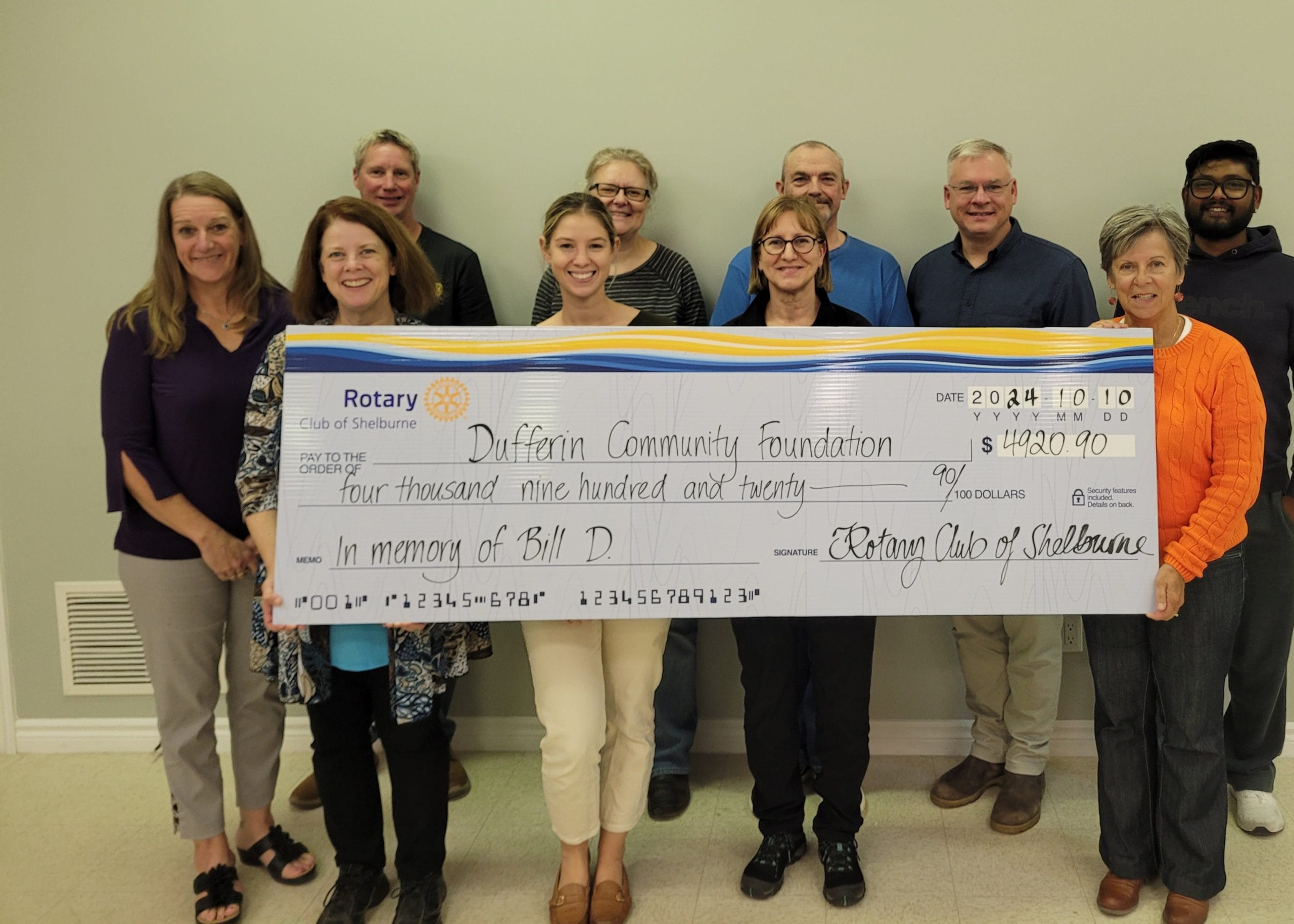 Read more about the article Donation to Dufferin Community Foundation