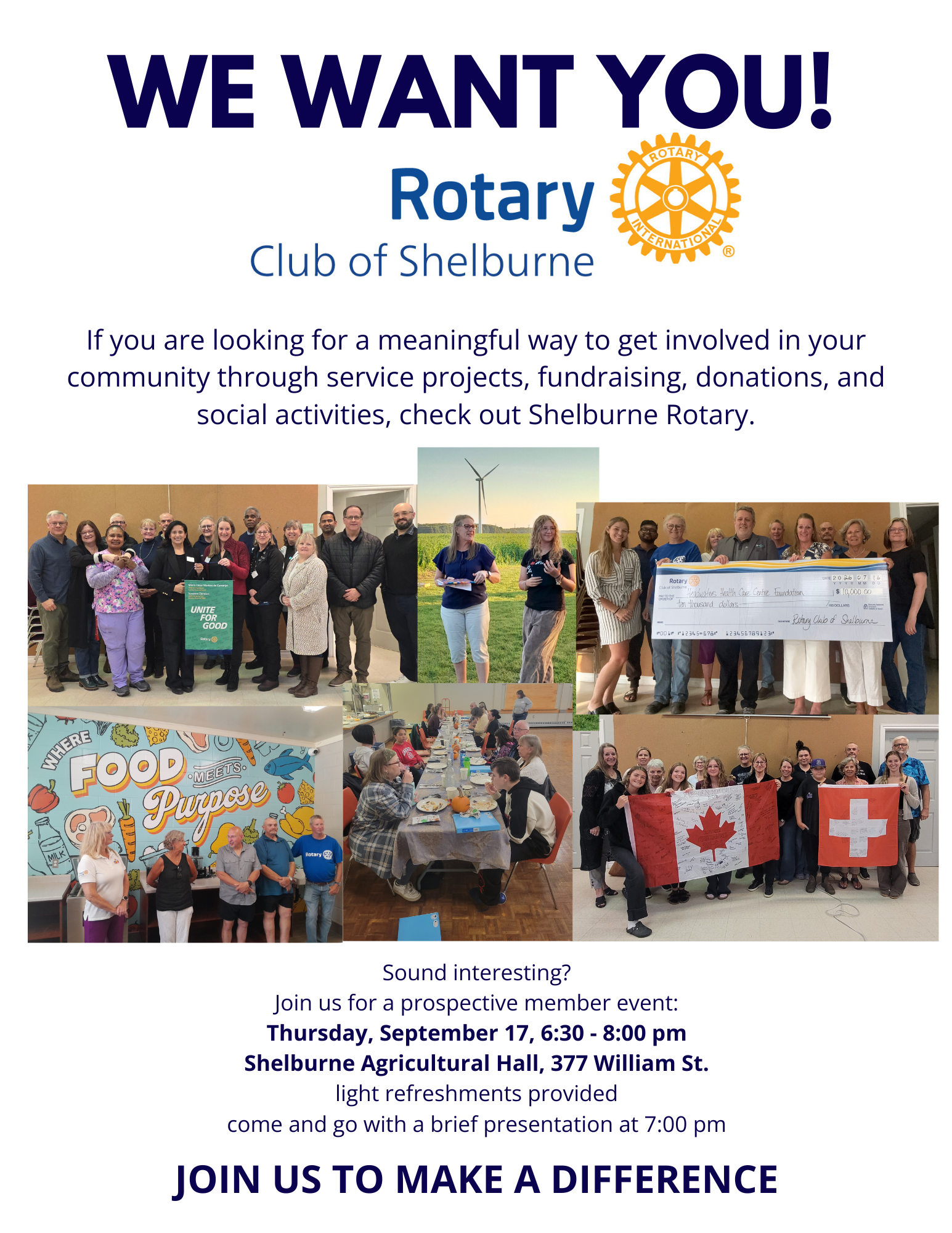 We Want You! September 17